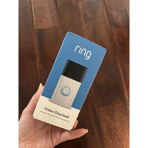 Ring Video Doorbell 1080p WiFi - Satin Nickel NEW Sealed